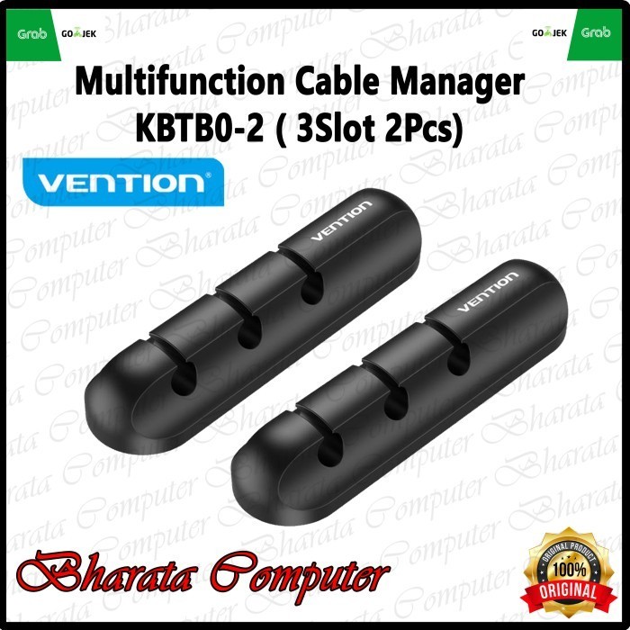 

VENTION MULTIFUNCTION CABLE MANAGER SOFT SILICONE ELASTIC 3 SLOT 2PCS