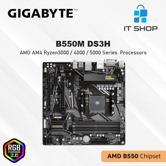 Motherboard Gigabyte B550M Ds3H - Am4