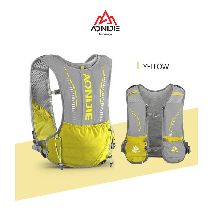 Aonijie C9102S Hydration Backpack Vest 5L Marathon Running - Yellow