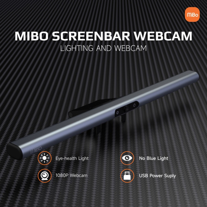 Mibo Screen Bar Webcam Usb Monitor Light Hd With Microphone