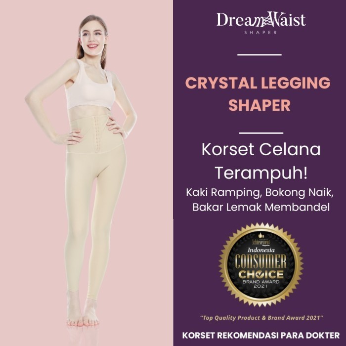 Korset Kaki Pembakar Lemak Terampuh: Crystal Legging Shaper