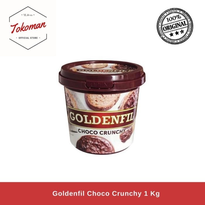 

Goldenfil Choco Crunchy 1 kg / Selai Coklat