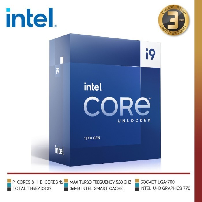 Intel Core I9-13900K Desktop Processor 24 (8P+16E) Cores Lga 1700