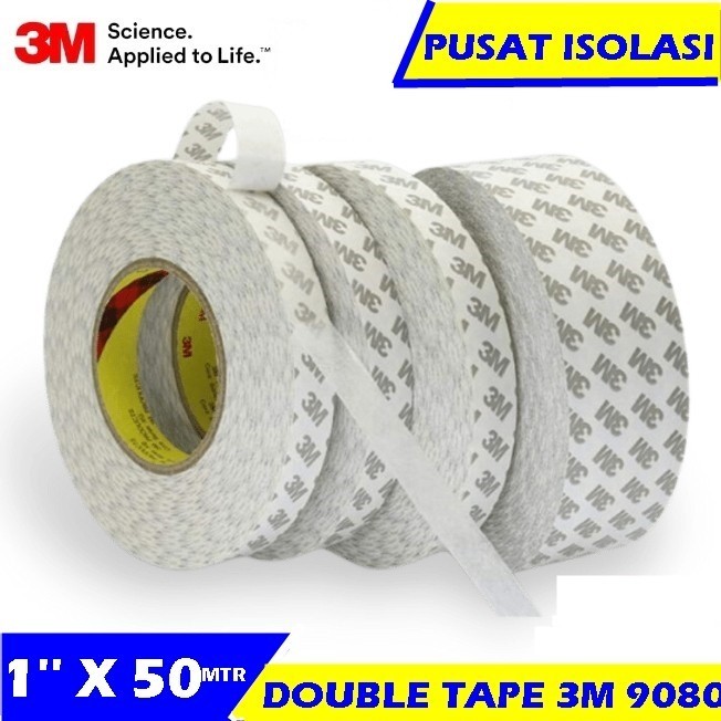 

JUAL 3M Double Tape 9080 kuat, tipis ,bening - Lebar 2,4cm/murah