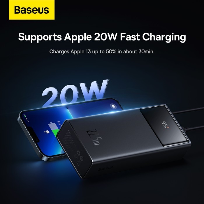 Baseus 30000Mah Super Fast Charging 22.5W Power Bank Quick Charge Pd