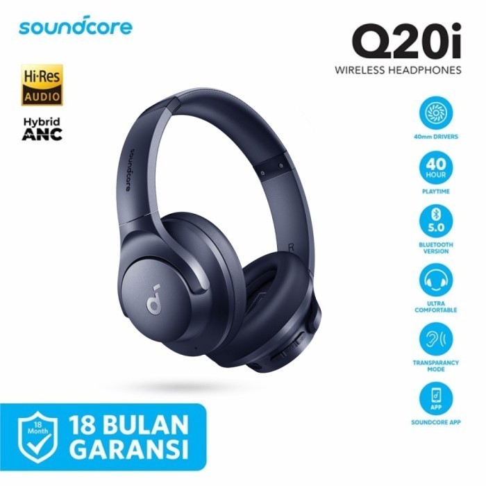 Soundcore Q20I With Hybrid Anc Headphone Q20I