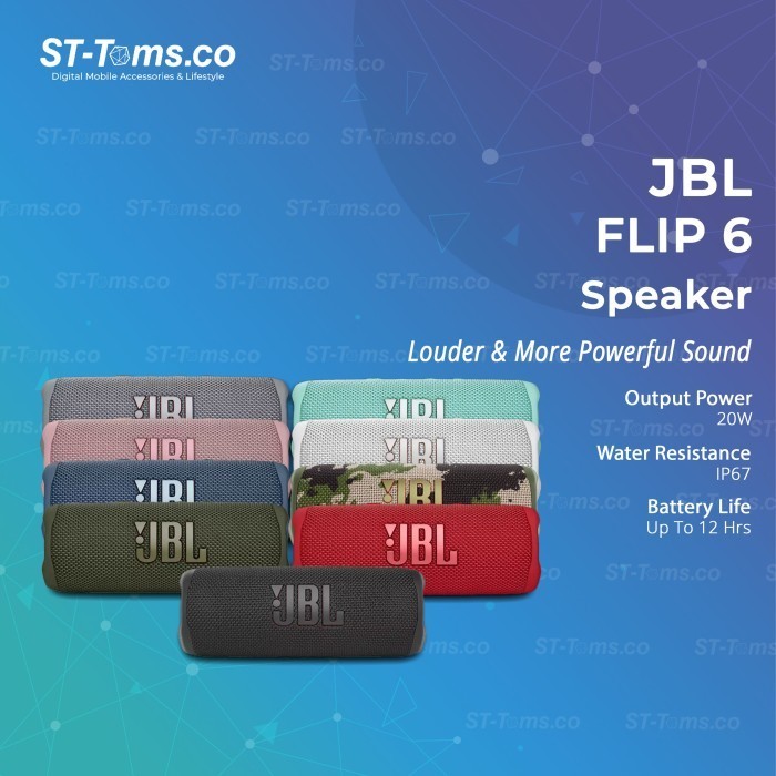 Jbl Flip 6 Portable Bluetooth Speaker Ims
