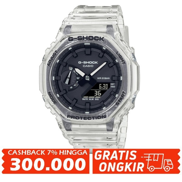 Casio G-Shock Ga-2100Ske-7Adr - Jam Tangan Pria - Transparan - Ga2100