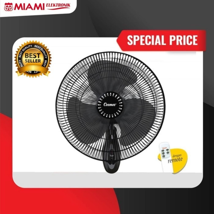 Wall Fan Cosmos 16Wfgr / Kipas Angin Dinding Cosmos 16 Wfgr Remot