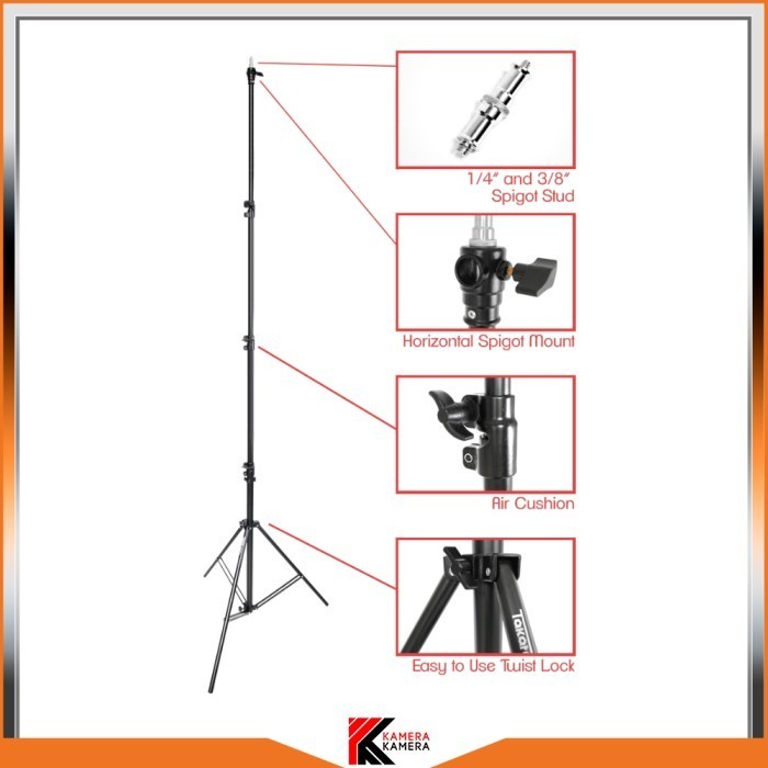 Takara Spirit 4 Lightstand With Air Cushion / Stand Lampu Led Studio