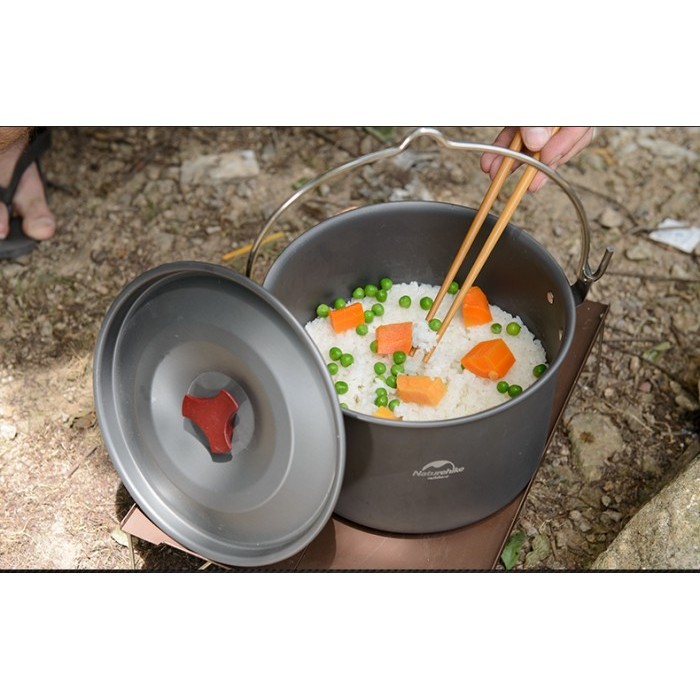 Cooking Pot Gantung Naturehike Nh17D021-G Alat Masak Set Panci Camping