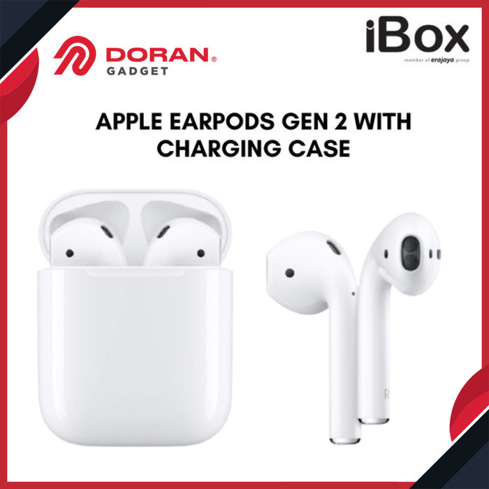 Apple Airpods 2 With Charging Case White - Garansi Ibox 1Th