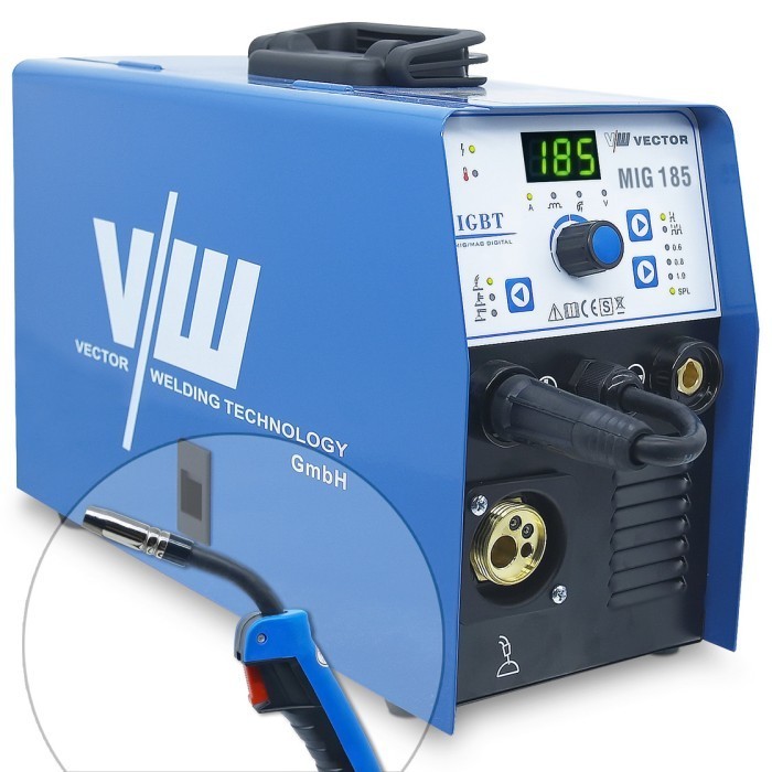 Vector Mig-185 Gasless Dc Mig Welding Machine Mesin Las Mig Non Gas