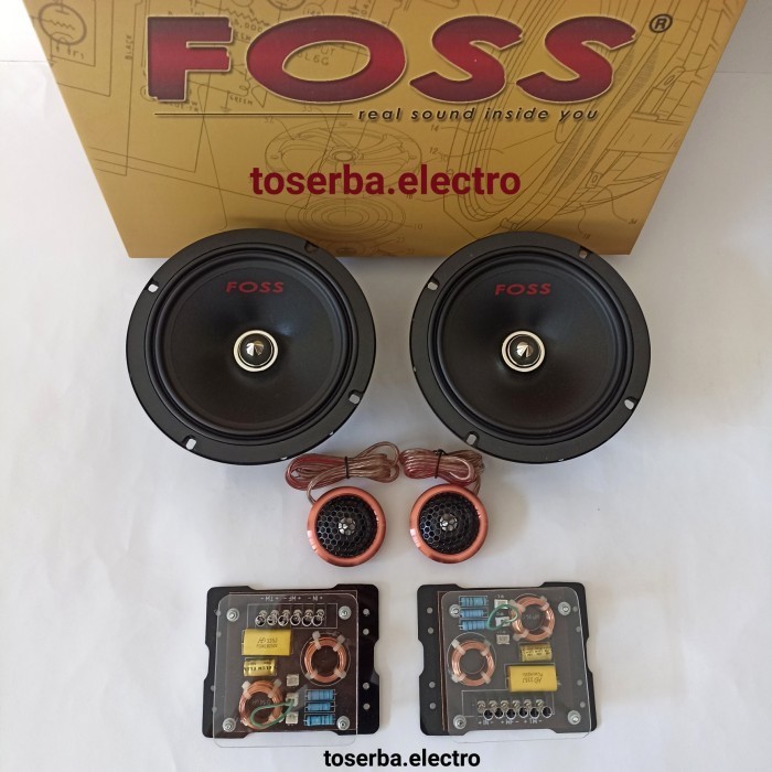 Speaker Split 2Way 6,5In Fs3 Rhodium Foss Genetic 6,5 Inch Audio Mobil