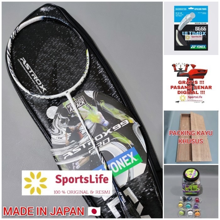 RAKET BADMINTON YONEX ASTROX 99 PRO ORIGINAL MADE IN JAPAN WHITE TIGER