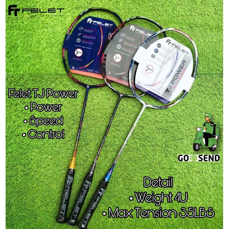 Raket Badminton FELET TJ POWER SPEED CONTROL Tj Power Original