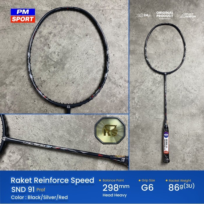Raket Badminton Bulutangkis RS Reinforce Speed SND 91 Prof