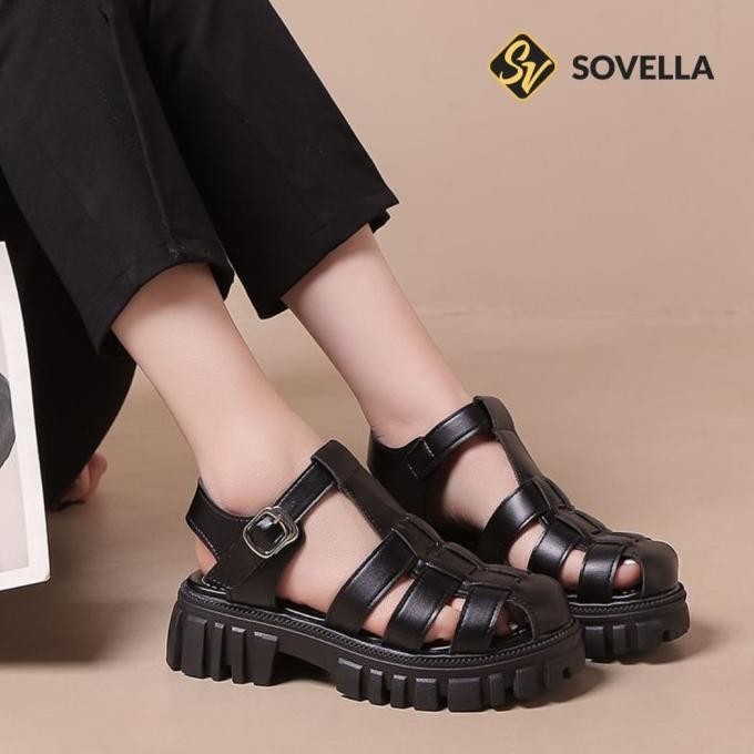 Sovella Kailee Sandal Wedges Tali Wanita