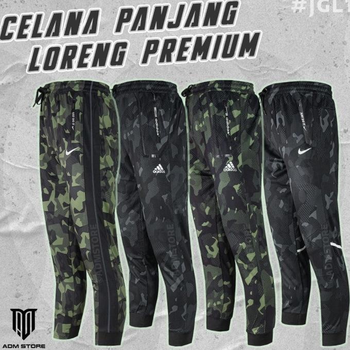 Jogger Pants Pria Loreng / Joger Premium Import / Celana Training Army