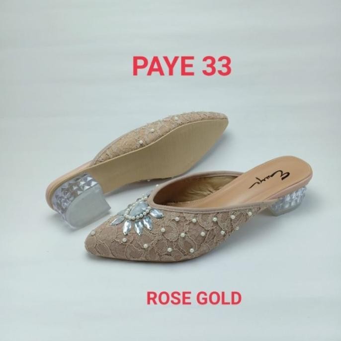 Sepatu Sandal High Heels Pesta Pernikahan Wedding Pengantin Wanita 3Cm