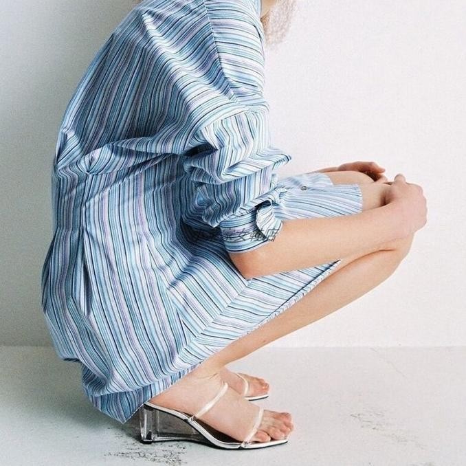 Sandal Wanita Zara Glass Wedges Original Branded Storw Terbaru Tb3689