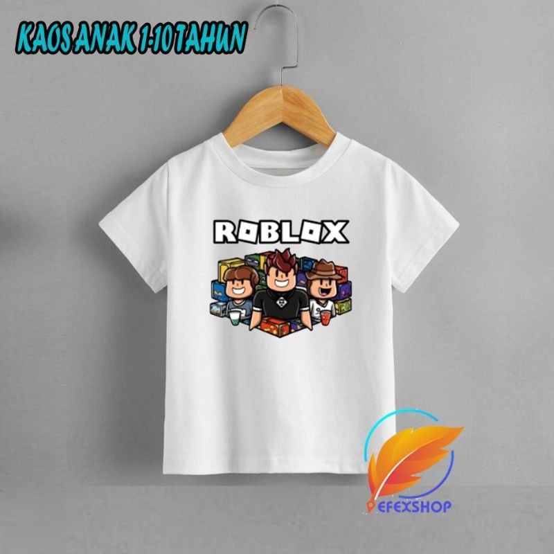 kaos anak roblox baju anak roblox atasan anak roblox new