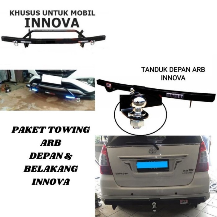 PAKET TOWING DEPAN BELAKANG ARB INNOVA TOWING INNOVA TANDUK MOBIL