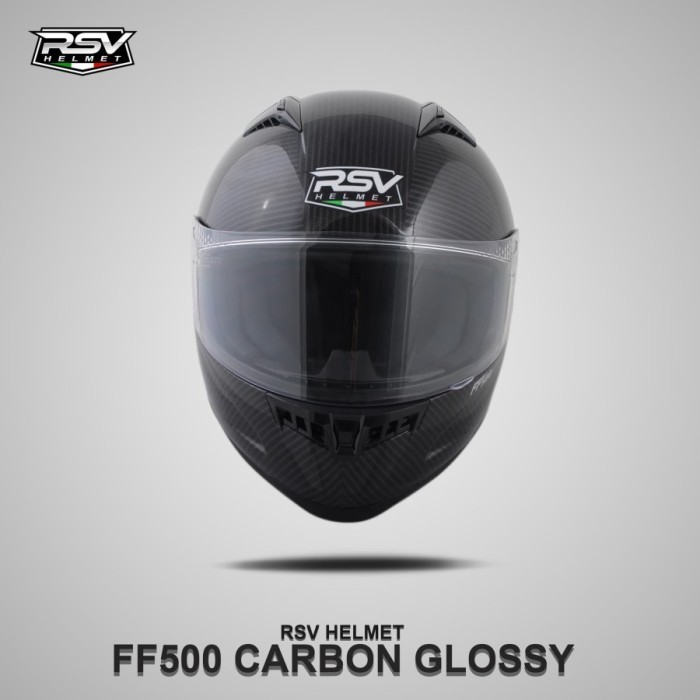 Rsv Helm Ff500 Motif Carbon Gprahic Glossy Ff 500 Fullface