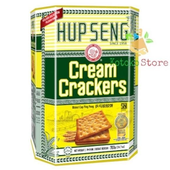 

Hup Seng Cream Crackers Kaleng / Hup Seng Biskuit Asin Kaleng 700gr HPID'