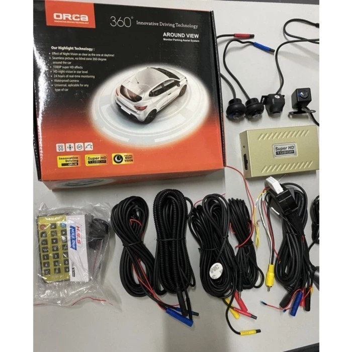 KAMERA PARKIR MOBIL 360 ORCA BIRD EYE 2D / KAMERA 360 UNIVERSAL