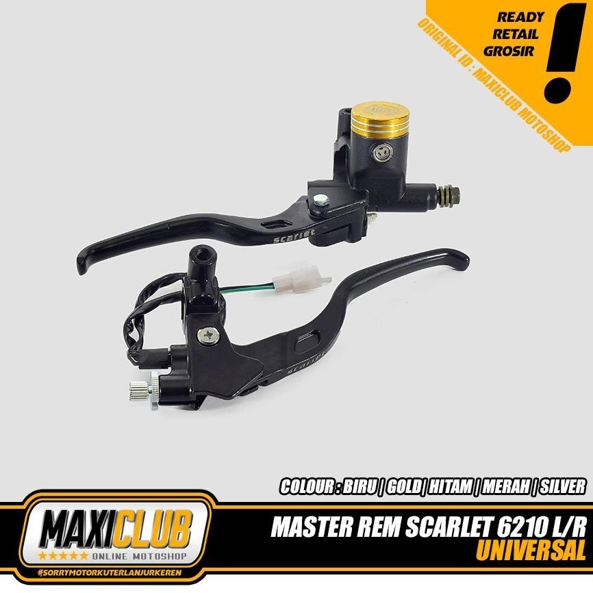 Barang Murah.Co Master Rem Set Kanan Kiri Bentuk Tabung Bulat Universal Scarlet Vixion Cb Megapro Be