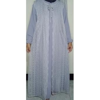 Serba Murah Outer Brokat Cardigan Brokat Outer Kondangan Long Vest Outer Jumbo Luaran Gamis Muslimah