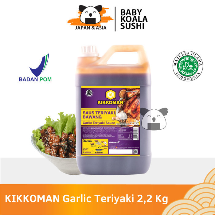 

KIKKOMAN Garlic Teriyaki Sauce 2,2 Kg Halal