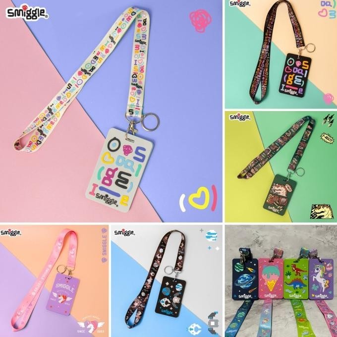 

Bagtag Smiggle With Lanyard Planet, Ice Cream, Trex, Space Game/Kado A Kualitas Premium