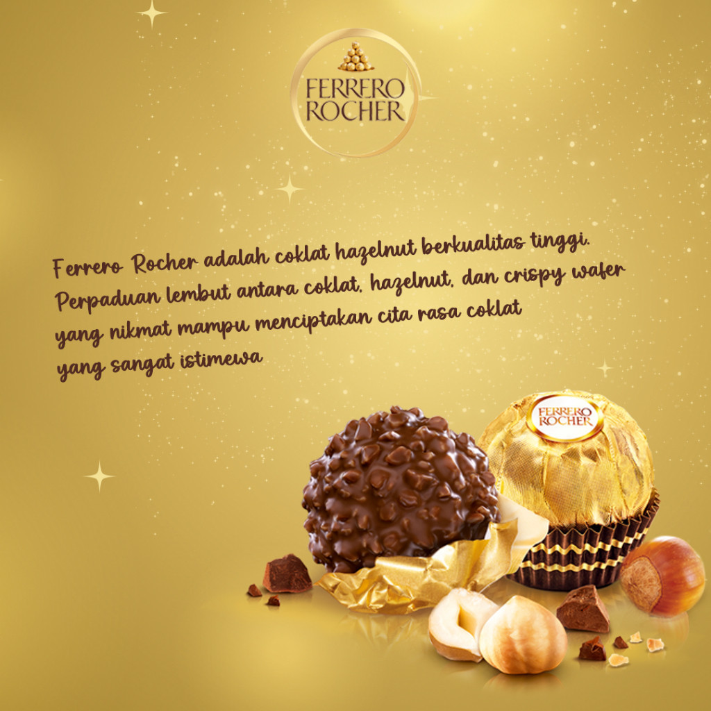 

QH Ferrero Rocher Premium Chocolate Isi 24pcs Halal