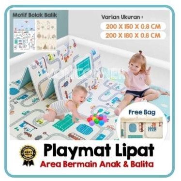 New Sale Playmat Bayi Lipat Play Mat Baby 180 X 200 Cm Karpet Matras Xclusive Limited Edition