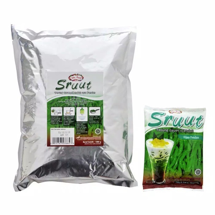 

HOT PROMO Tepung Dawet Cendol Sruut Hijau Pandan Mr. Food 1000gr