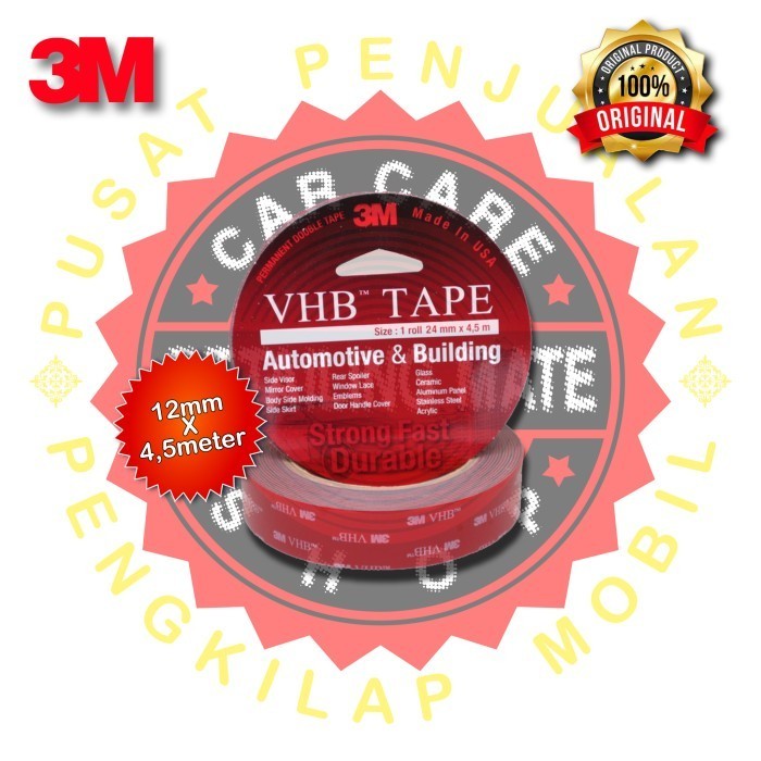 

HRG DISKON 3M VHB Double Tape 3M VHB Double Tape 12mm x 4,5 meter - 4900-1