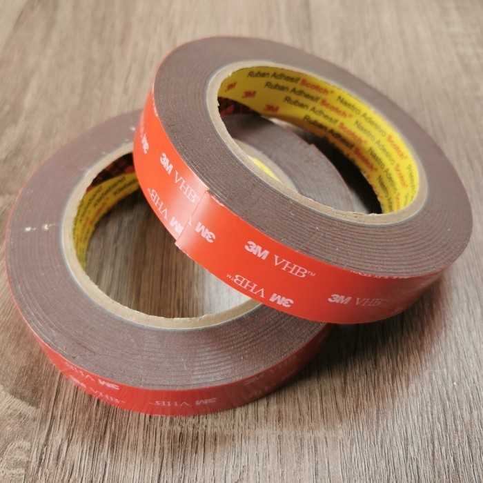 

HARGA DISKON Double tape 3 M VHB perekat original 24mm x 4,5m - Dobel tip merah