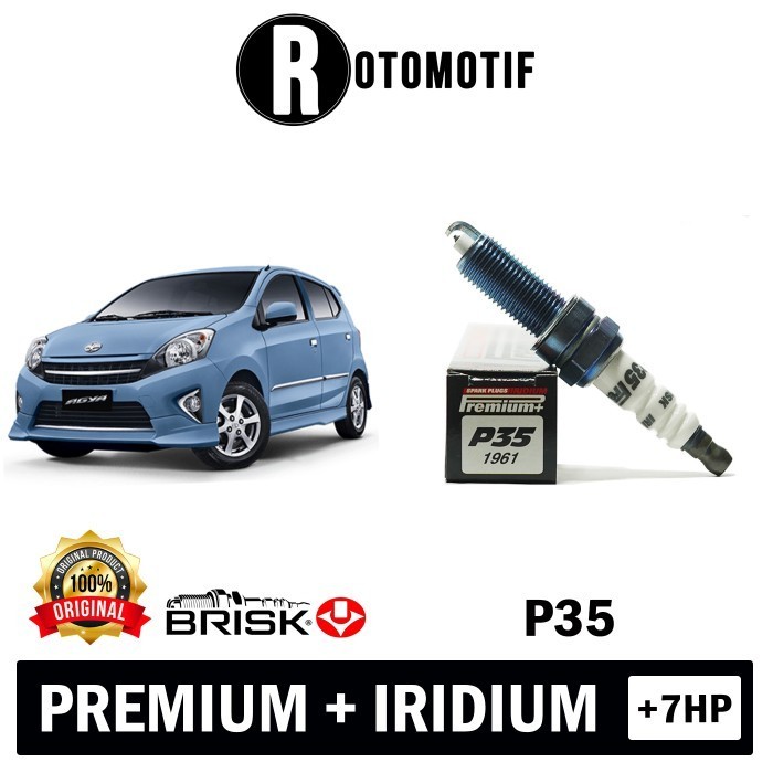 Busi Brisk Mobil Ayla Agya Ignis Plus Iridium P35
