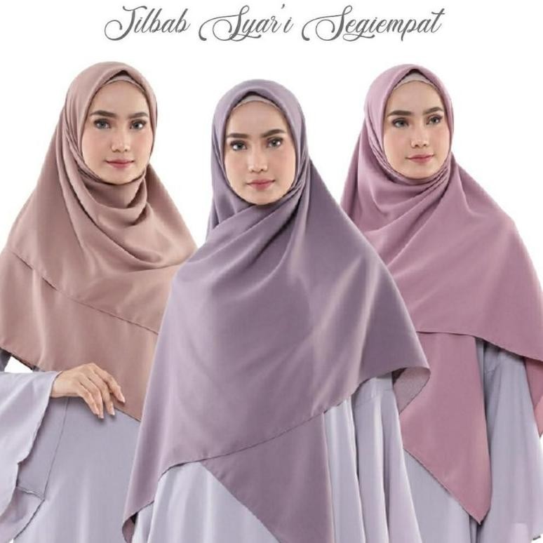 Hijab Bella Square Jumbo Syari Neci 130X130 / Bella Jumbo / Bella Syari / Bella Square / Jilbab Segi