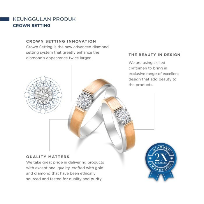 Cincin Pernikahan Adelle Jewellery - Adw1803015 - Groom