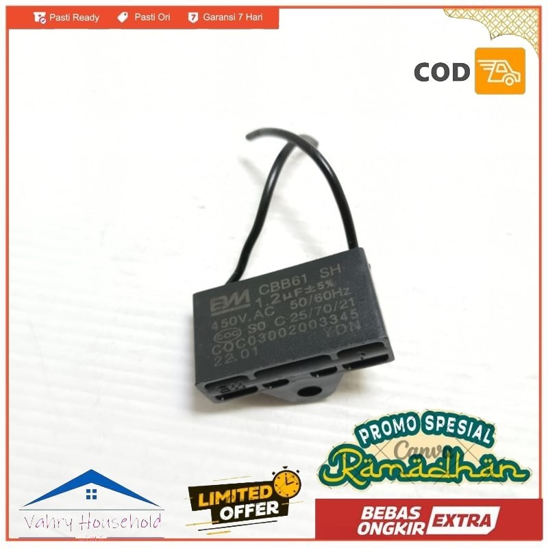 Kapasitor SANEX WALL FAN FW 1280 Kipas Angin Tembok 12 Dinding