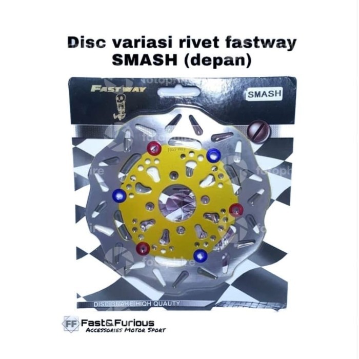PIRINGAN CAKRAMDEPAN/DISC VARIASI RIVET FASTWAY SMASH BEAT
