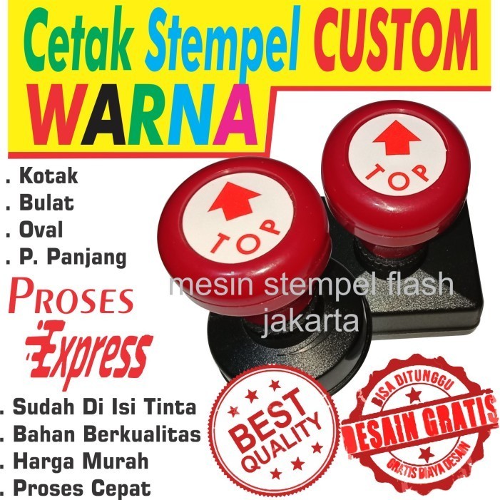 

Terlaris Stempel Warna Flash Otomatis Cetak Stempel Warna Super Cepat SALE