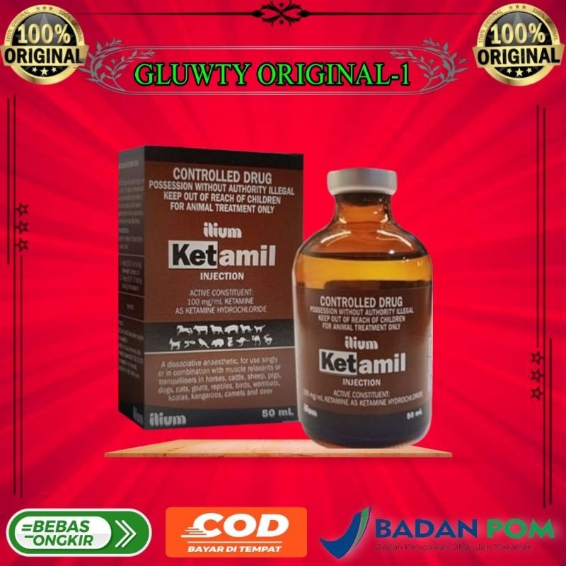KETAMIL 50ml ILLIUM OBAT HEWAN 100% ORIGINAL