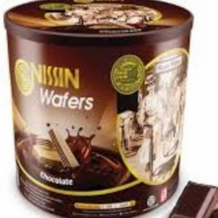 

best seller] [570 Gram] Nissin Wafer Chocolate Kemasan Kaleng Kue Lebaran