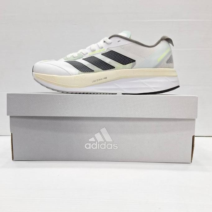 SEPATU ADIDAS ADIZERO ADIOS BOSTON 11 WHITE LIST GREN GRADE ORIGINAL  YUYUYUMI55