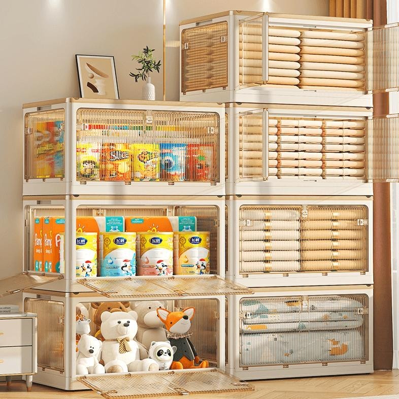 Kotak Penyimpanan Serbaguna Lemari Plastik Pakaian STORAGE BOX LIPAT | FOLDING CONTAINER BOX TEMPAT 