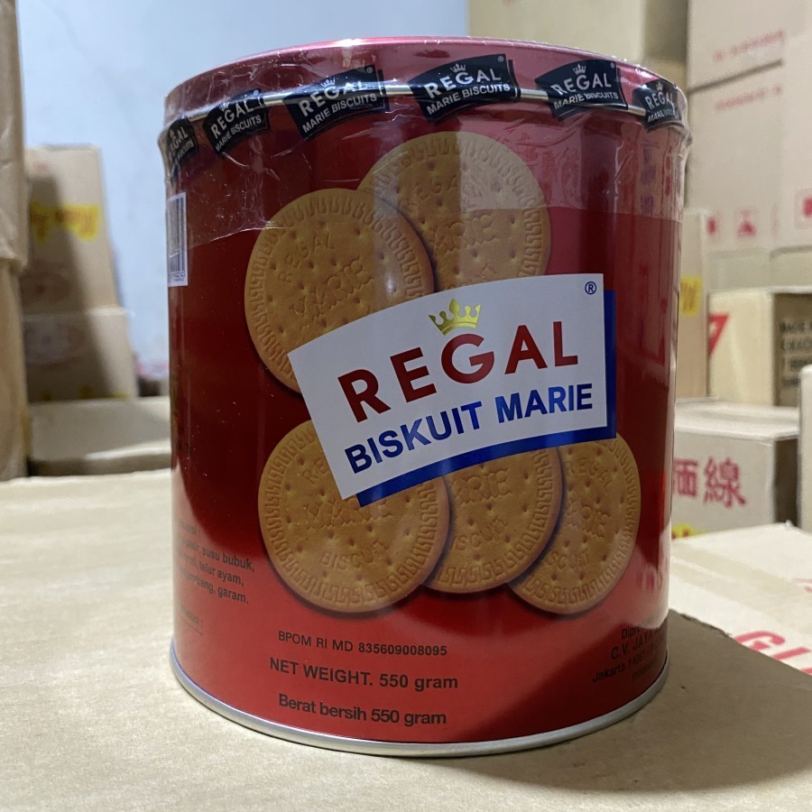 

Regal Marie Kaleng 550 Gram Celan Biskuit Regal Tinggi Protein 550Gr